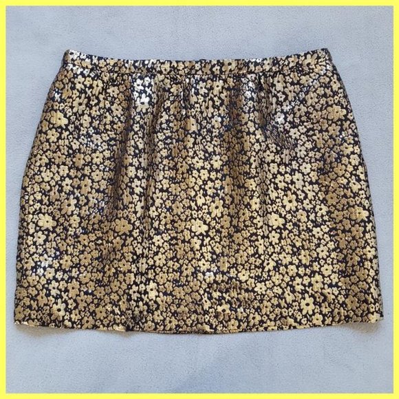 J. Crew Dresses & Skirts - NWT J. Crew Collection Floral Metallic Skirt